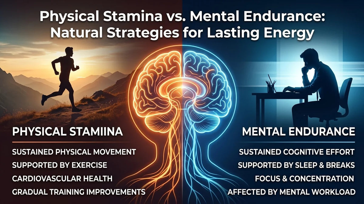 Physical stamina and mental endurance for lasting energy