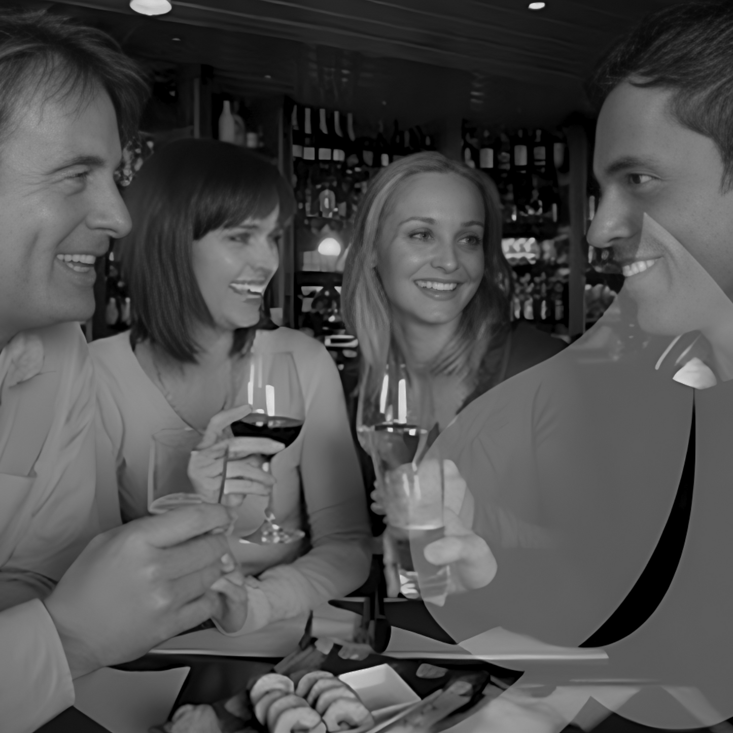 Team Vitalitas enjoying drinks