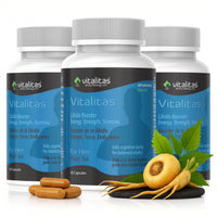 Vitalitas Libido Booster For Men – natural supplement for stamina, strength, and energy with maca and ginseng
