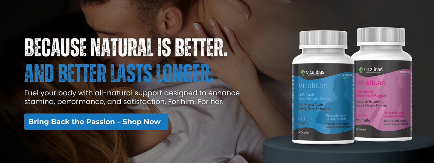 Vitalitas natural supplements for men and women to enhance stamina, performance, and satisfaction